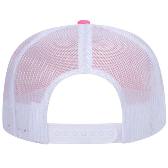 Better Late Than Ugly Women's Pink Foam Trucker Mesh Snapback Hat Cap - Picture 3 of 3
